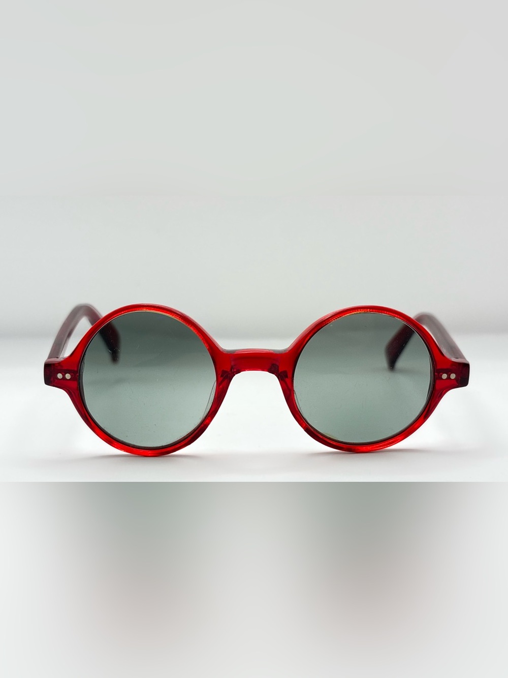Red Oval Sunglasses Frames Only - Picture 4 of 9